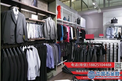 滁州市服装店移动试衣间供应商km服装货架上墙立柱组合架